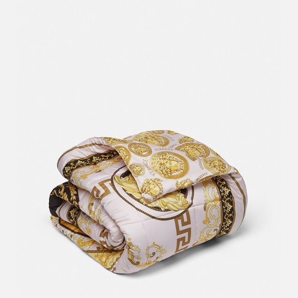 Versace Gold and Pink King Comforter - Picture 2 of 7